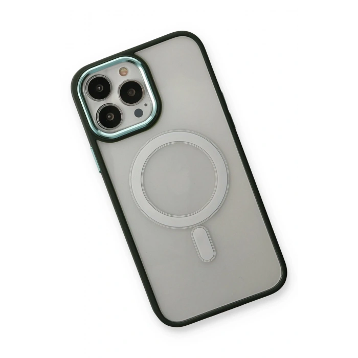 Newface iPhone 14 Pro Kılıf Room Magneticsafe Silikon - Köknar Yeşili