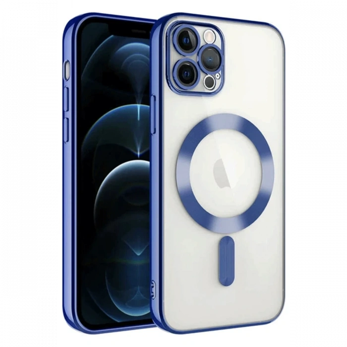 Newface iPhone 14 Pro Max Kılıf Kross Magneticsafe Kapak - Lacivert