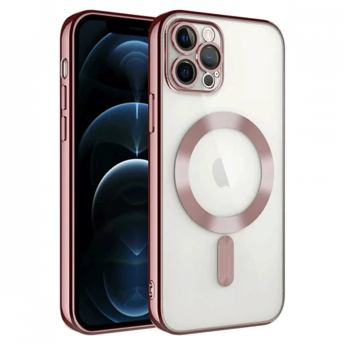 Newface iPhone 14 Pro Max Kılıf Kross Magneticsafe Kapak - Rose