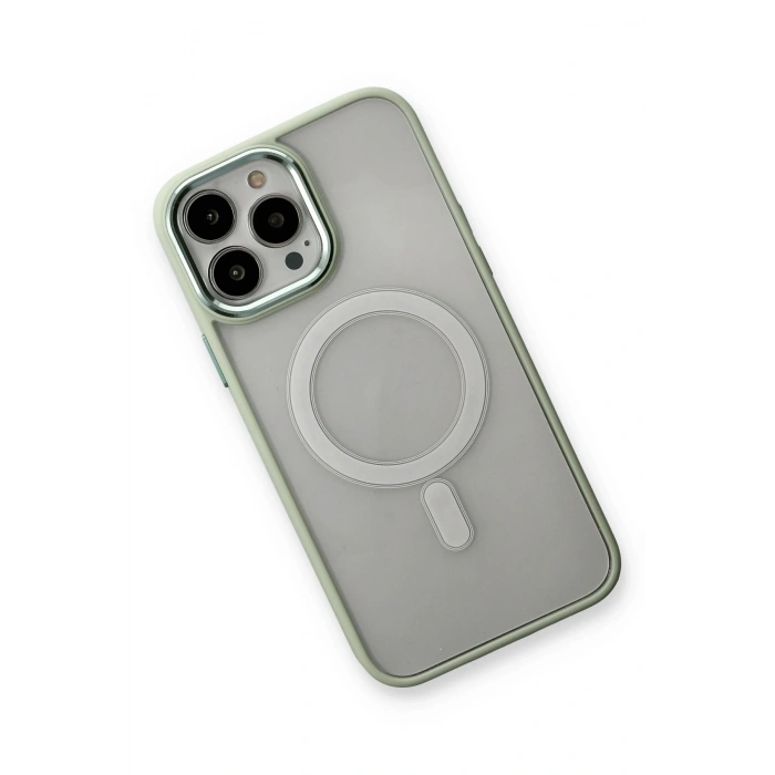 Newface iPhone 14 Pro Max Kılıf Room Magneticsafe Silikon - Su Yeşili