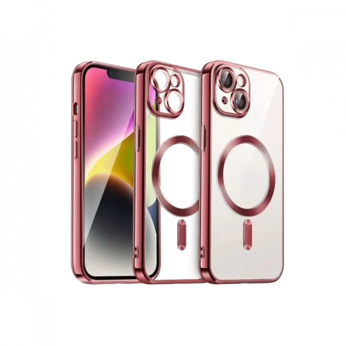 Newface iPhone 15 Kılıf Kross Magneticsafe Kapak - Kırmızı