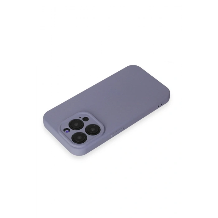 Newface iPhone 15 Pro Kılıf Nano içi Kadife Silikon - Lila