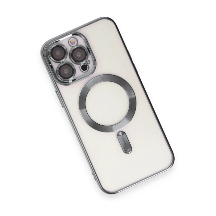 Newface iPhone 15 Pro Max Kılıf Kross Magneticsafe Kapak - Titan Gri