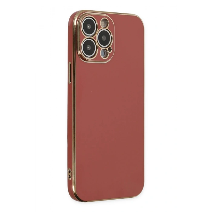 Newface iPhone 15 Pro Max Kılıf Volet Silikon - Kırmızı