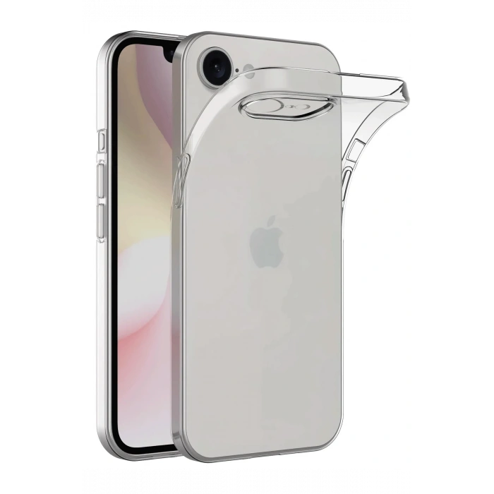 Newface iPhone 16E Kılıf Lüx Şeffaf Silikon