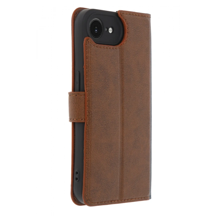 Newface iPhone 16E Kılıf Trend S Plus Kapaklı Kılıf - Taba