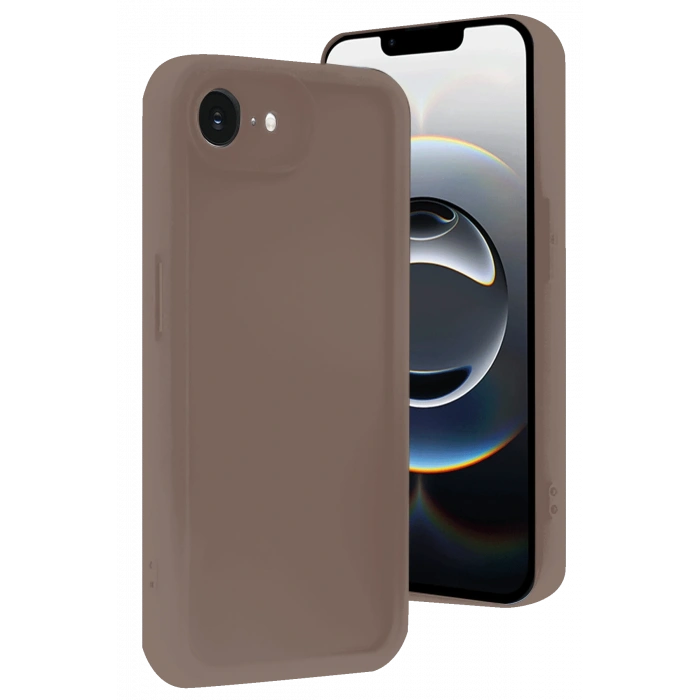 Newface iPhone 16E Kılıf Viera Silikon - Kahverengi