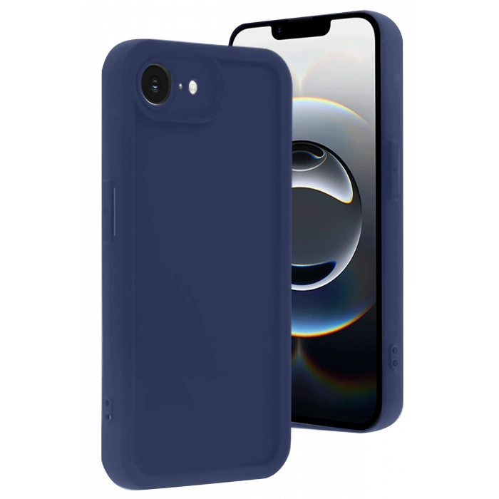 Newface iPhone 16E Kılıf Viera Silikon - Lacivert