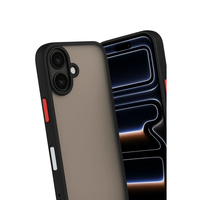 Newface iPhone 17 Kılıf Montreal Silikon Kapak - Siyah