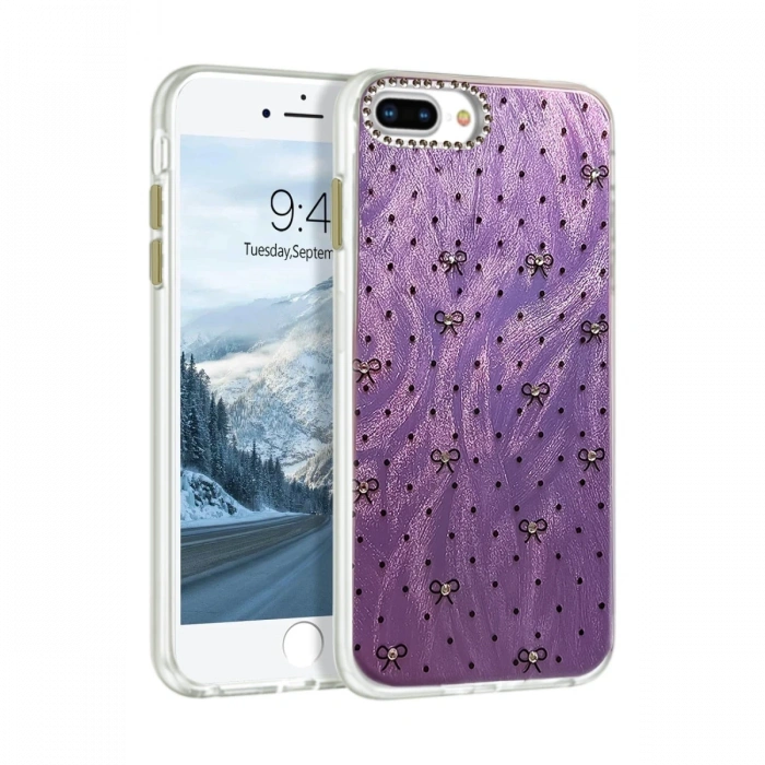 Newface iPhone 7 Plus Kılıf Blade Aynalı Desenli Kapak - Desen 2