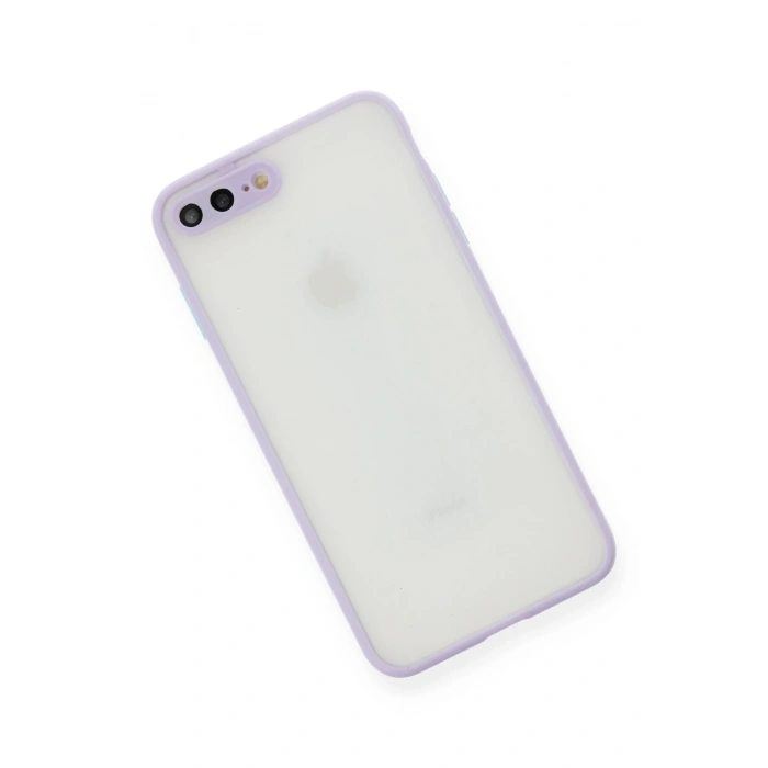Newface iPhone 7 Plus Kılıf Montreal Silikon Kapak - Mor