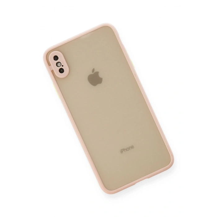 Newface iPhone XS Max Kılıf Montreal Silikon Kapak - Pembe