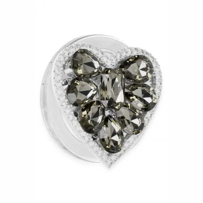 Newface Kickstand Taşlı Magsafe Stand - Siyah