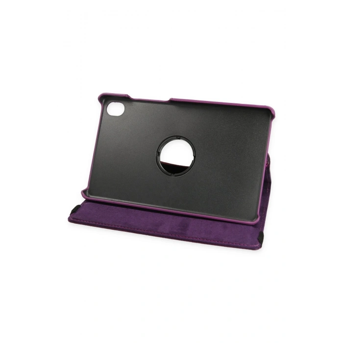 Newface Lenovo Tab M8 Kılıf 360 Tablet Deri Kılıf - Mürdüm