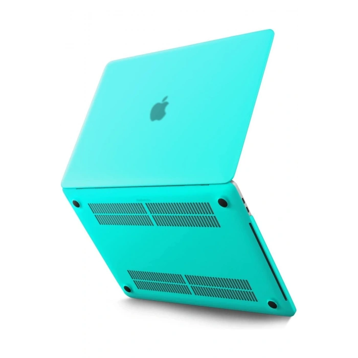Newface Macbook Pro 13 2021 Macbook Buzlu Kapak - Yeşil
