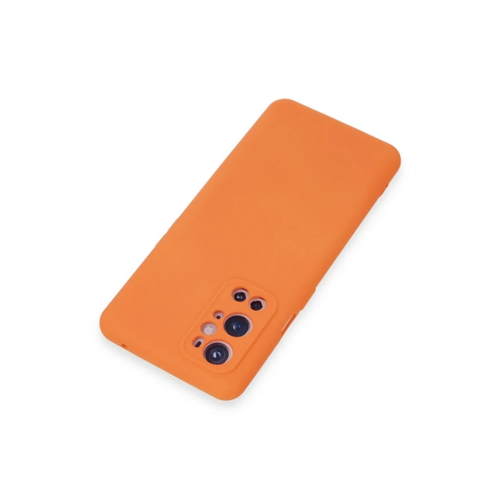 Newface One Plus 9 Pro Kılıf Nano içi Kadife Silikon - Turuncu