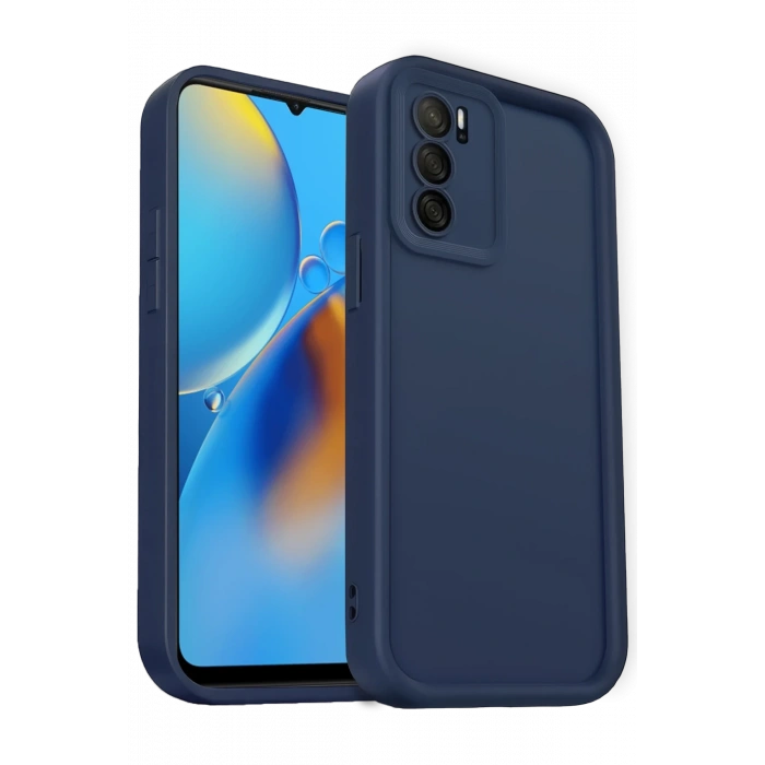 Newface Oppo A16 Kılıf Viera Silikon - Lacivert