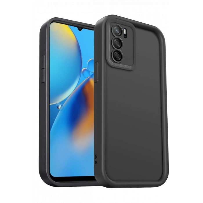 Newface Oppo A16 Kılıf Viera Silikon - Siyah