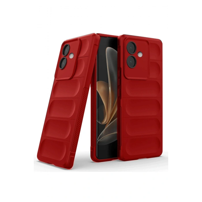 Newface Oppo A3 Kılıf Optimum Silikon - Kırmızı