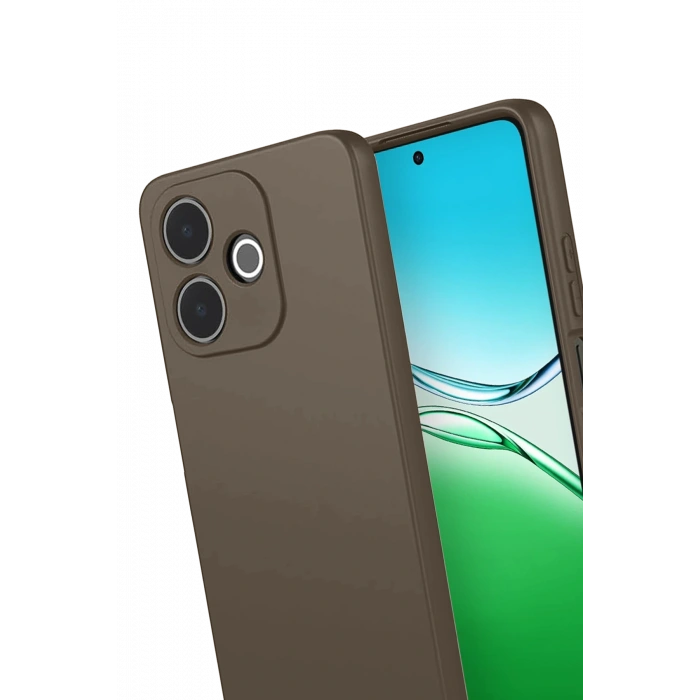 Newface Oppo A5 Pro 4G First Silikon - Kahverengi