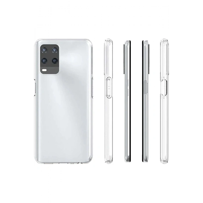 Newface Oppo A54 4G Kılıf Deluxe 2mm Şeffaf Silikon - Şeffaf