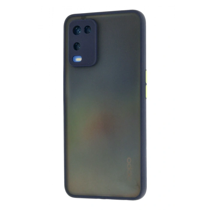 Newface Oppo A54 4G Kılıf Montreal Silikon Kapak - Lacivert