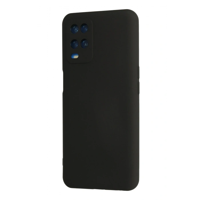 Newface Oppo A54 4G Kılıf Nano içi Kadife Silikon - Siyah