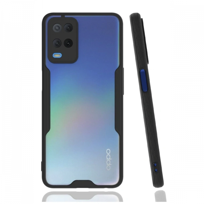 Newface Oppo A54 4G Kılıf Platin Silikon - Siyah