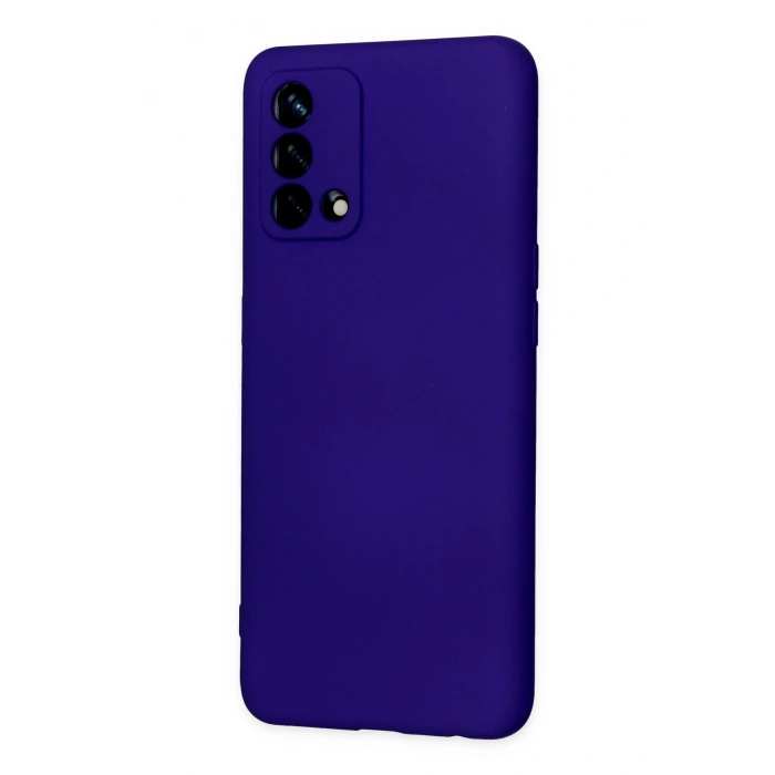 Newface Oppo A74 4G Kılıf Nano içi Kadife Silikon - Mor