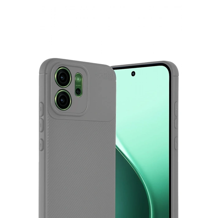 Newface Oppo Reno 14 Auto Focus Karbon Kapak - Gri