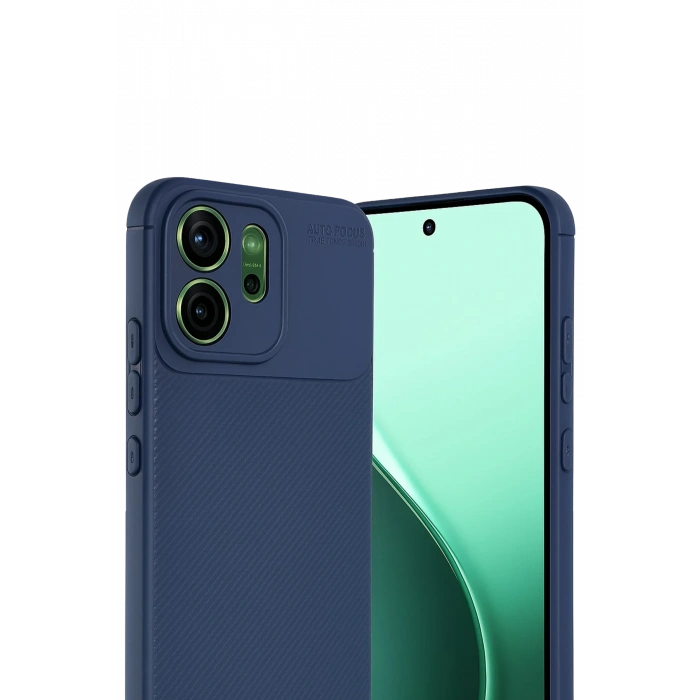 Newface Oppo Reno 14 Auto Focus Karbon Kapak - Lacivert