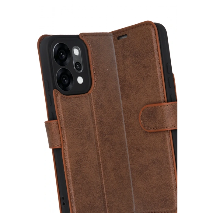 Newface Oppo Reno 14 Trend S Plus Kapaklı Kılıf - Taba