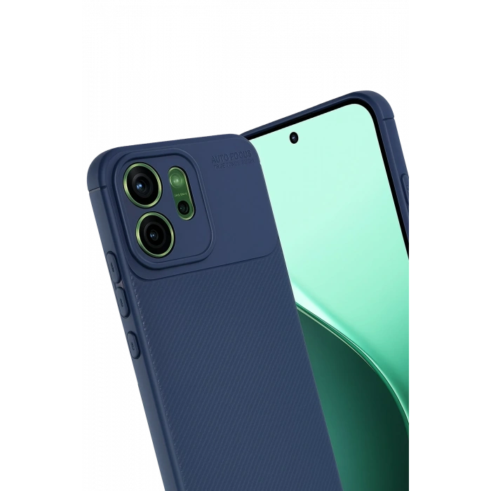 Newface Oppo Reno 14F Auto Focus Karbon Kapak - Lacivert