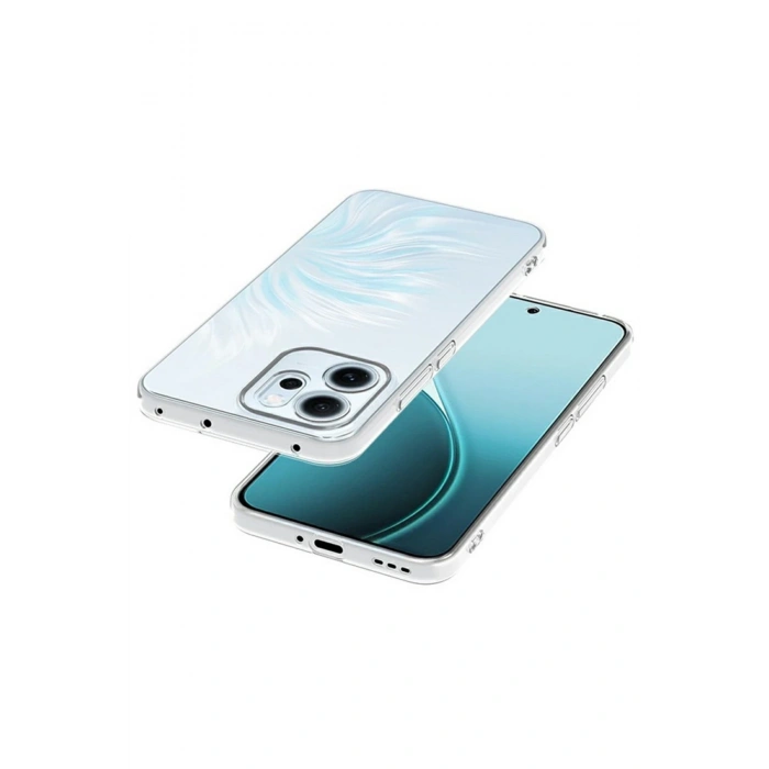 Newface Oppo Reno 14F Kılıf Lüx Şeffaf Silikon