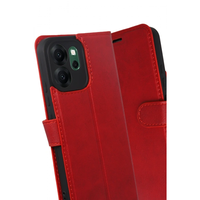 Newface Oppo Reno 14F Trend S Plus Kapaklı Kılıf - Kırmızı