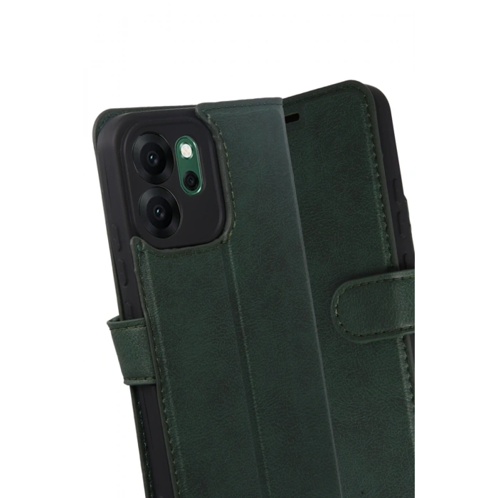 Newface Oppo Reno 14F Trend S Plus Kapaklı Kılıf - Yeşil