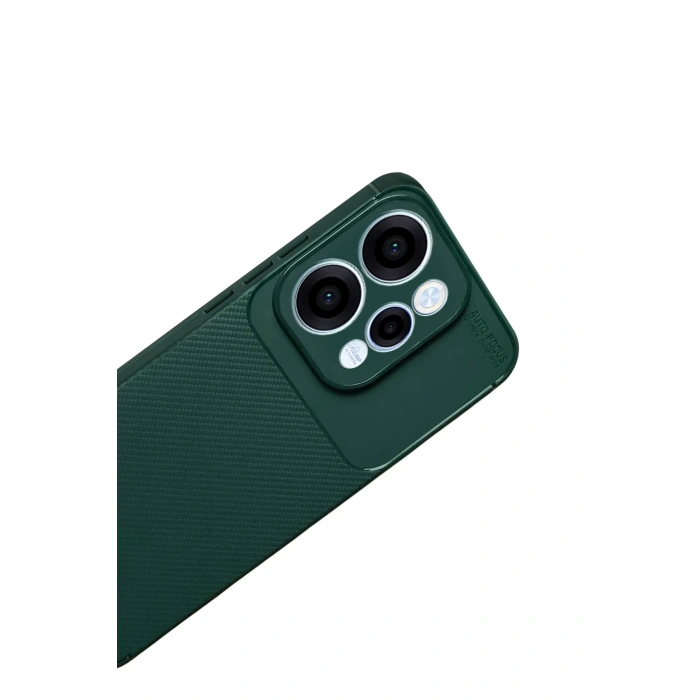 Newface Oppo Reno 15 Auto Focus Karbon Kapak - Koyu Yeşil