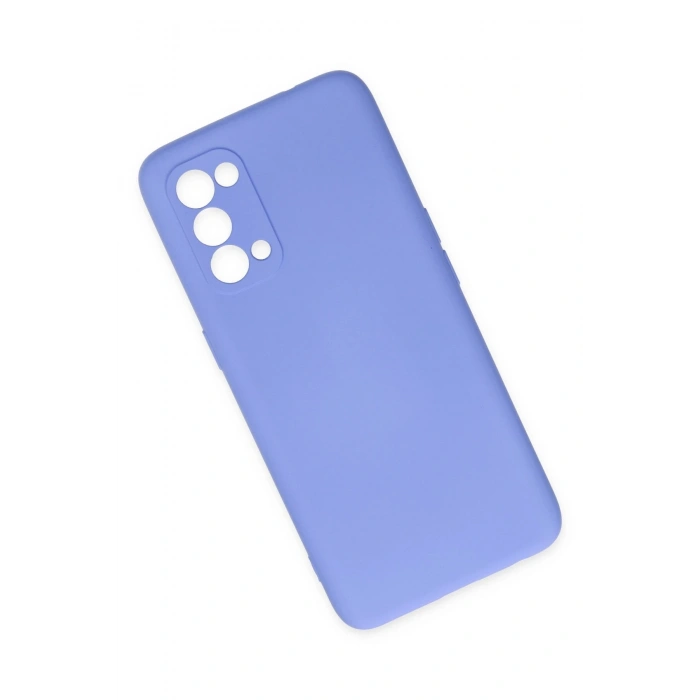 Newface Oppo Reno 5 Kılıf Nano içi Kadife Silikon - Lila