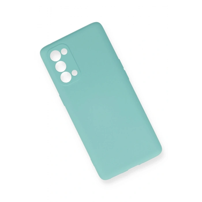 Newface Oppo Reno 5 Pro Kılıf Nano içi Kadife Silikon - Turkuaz