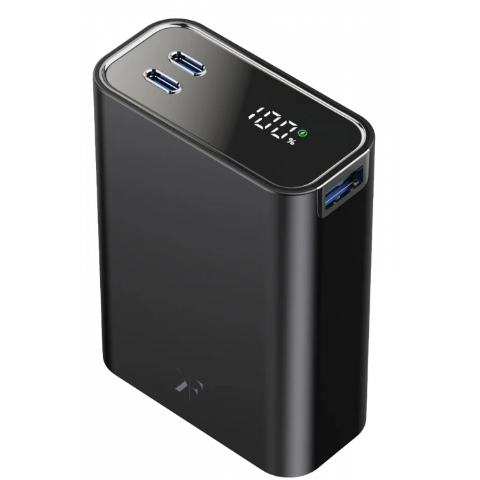 Newface PW501 20.000 mAh Dijital Göstergeli 2 Adet 45W Type-C ve 22.5W USB Çıkışlı Şarj PD Hızlı Şarj Powerbank - Siyah