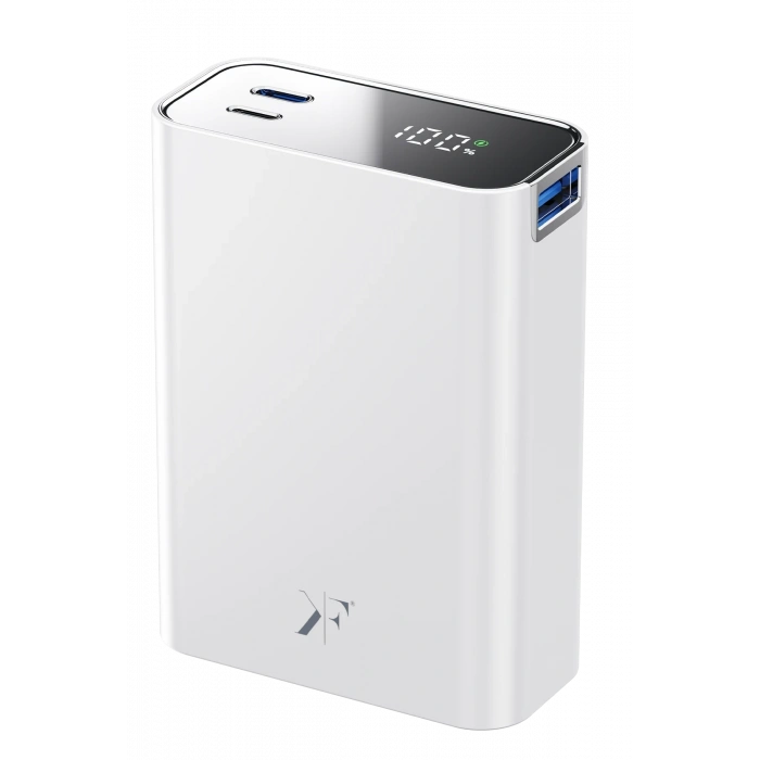 Newface PW501 20.000 mAh Dijital Göstergeli 2 Adet 45W Type-C ve 22.5W USB Çıkışlı Şarj PD Hızlı Şarj Powerbank - Beyaz