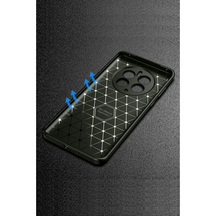 Newface Realme 12 Pro Plus Kılıf Auto Focus Karbon Kapak - Gri