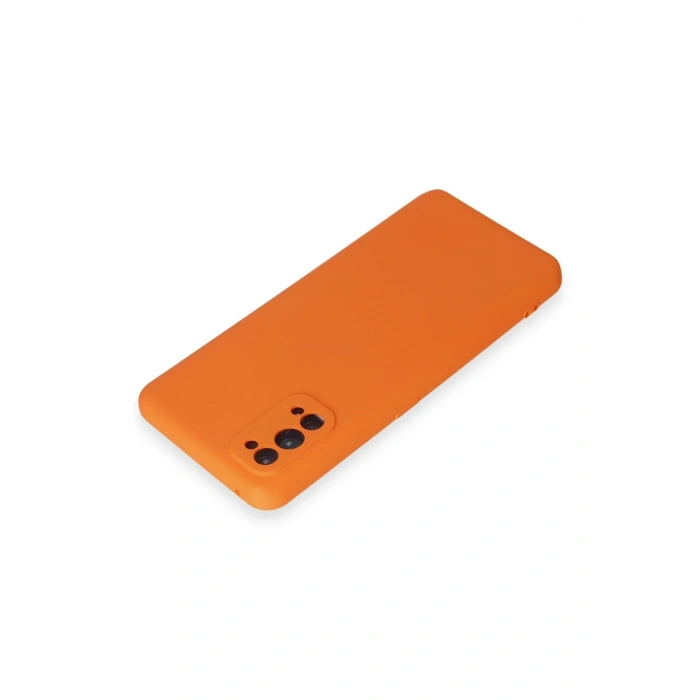 Newface Realme 7 Pro Kılıf Nano içi Kadife Silikon - Turuncu