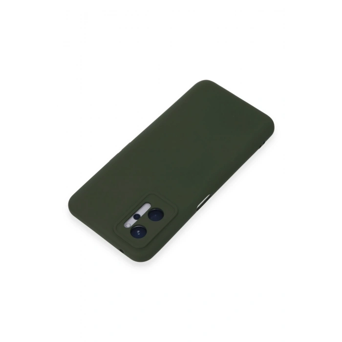 Newface Realme 9i 4G Kılıf Nano içi Kadife Silikon - Koyu Yeşil