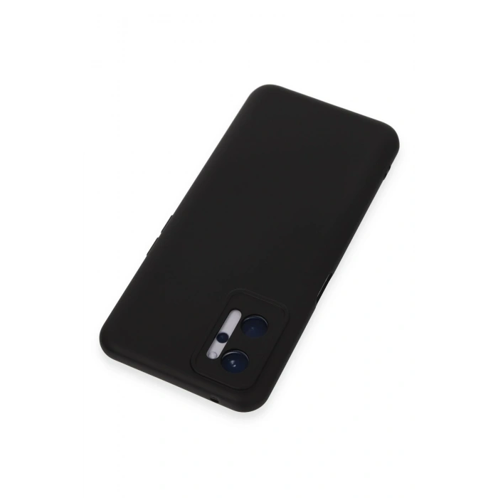 Newface Realme 9i 4G Kılıf Nano içi Kadife Silikon - Siyah