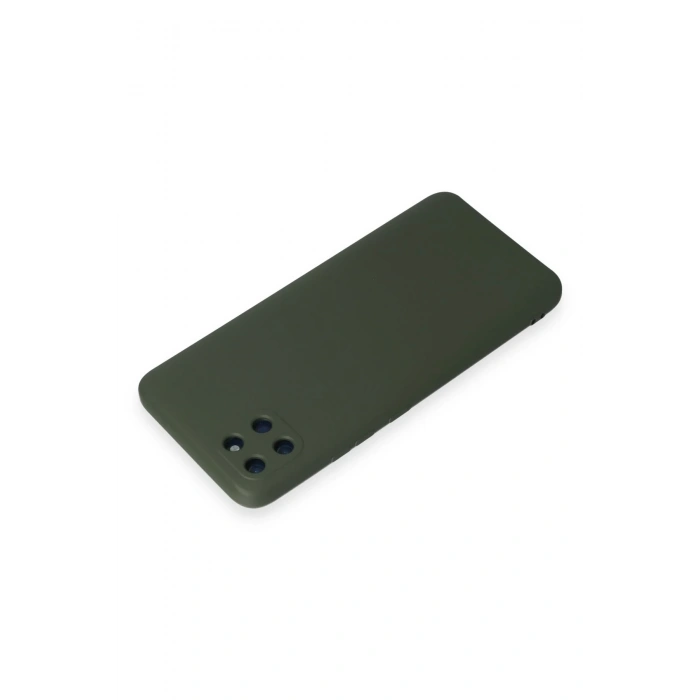 Newface Realme C11 Kılıf Nano içi Kadife Silikon - Koyu Yeşil