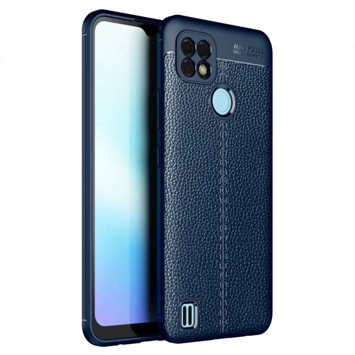 Newface Realme C21 Kılıf Auto Focus Kapak - Lacivert