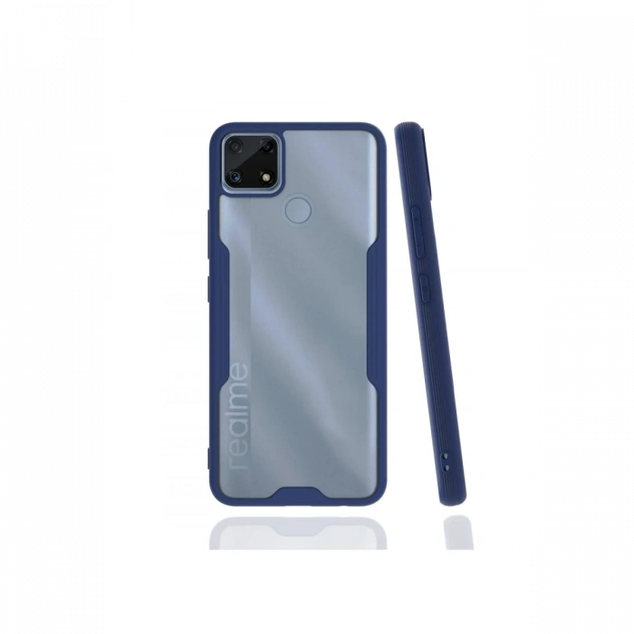 Newface Realme C25 Kılıf Platin Silikon - Lacivert