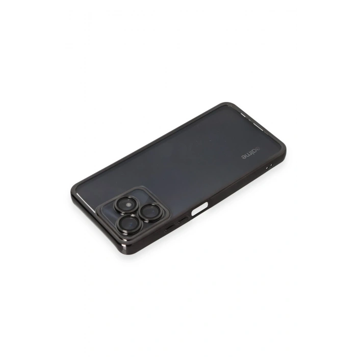 Newface Realme C53 Kılıf Razer Lensli Silikon - Siyah