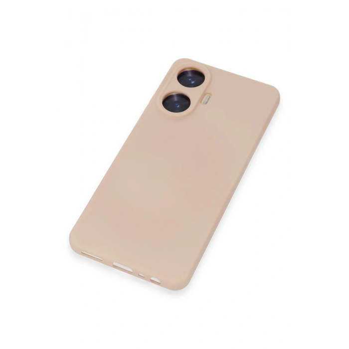 Newface Realme C55 Kılıf Nano içi Kadife Silikon - Pudra